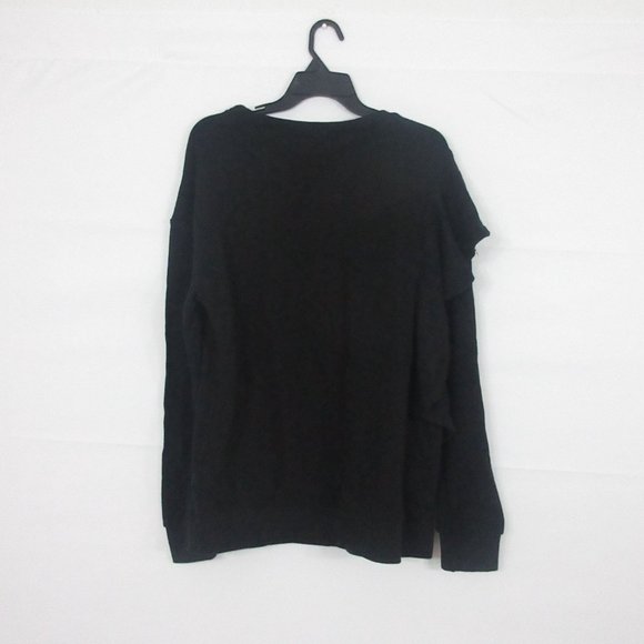 Splendid Westfourth Asymmetrical Ruffle Sweatshirt Women's Size Large - Picture 8 of 9